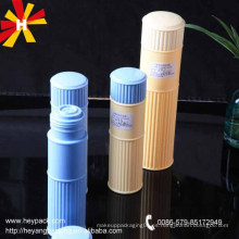 125 / 250ml botella de polvo redonda cosmética